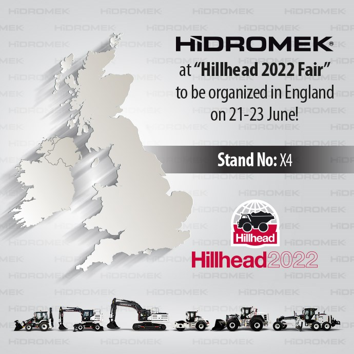 HİDROMEK Is Ready for Hillhead 2022