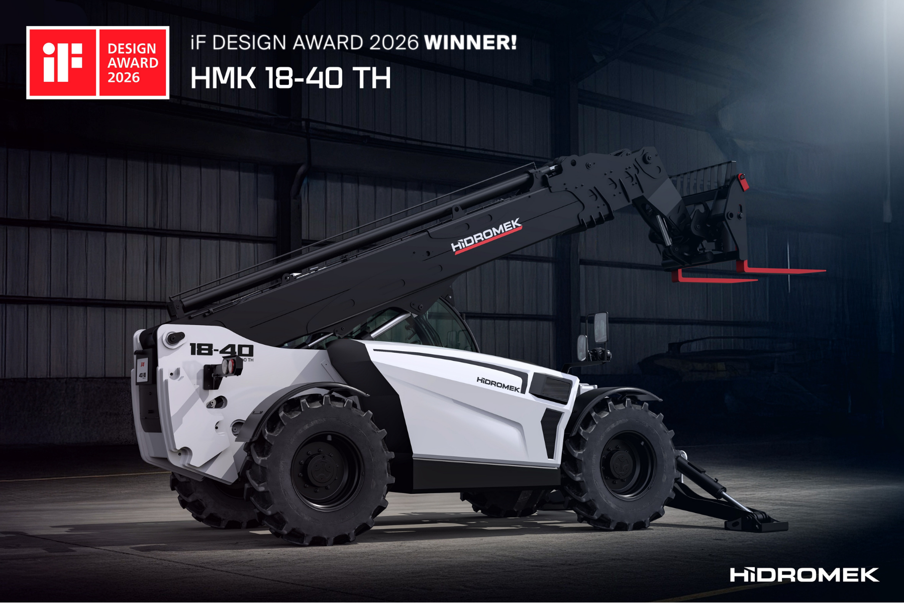 HİDROMEK’S NEW TELEHANDLER WON A DESIGN AWARD FROM IF DESIGN!